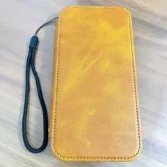 新品⭐️iPhone 14 pro Max ケース 手帳型レザー ライトブラウン