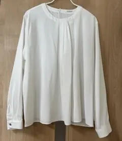 ハニーズ タック使いブラウス ホワイト LL