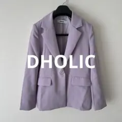 美品✨DHOLIC パープル　ラベンダー テーラードジャケット　ディーホリックM
