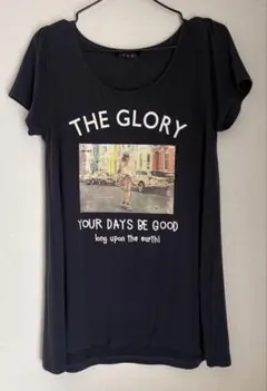 INGNI イング　レディース　フォトプリントTシャツ　チャコールグレー　Mのサムネイル