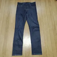 UNIQLO セルビッジ スリムフィットストレートジーンズ 30インチ カイハラ
