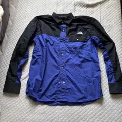 The North Face ヌプシシャツ　ブラック×ブルー