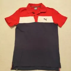 PUMA ポロシャツ レッド/ネイビー