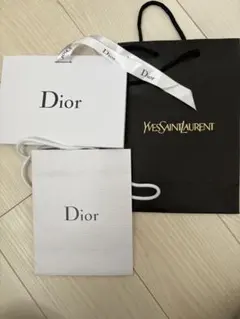 DIOR ディオール　サンローラン　ショッパー　リボン付き　セット