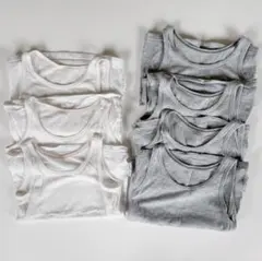 UNIQLO 90cm コットンメッシュタンクトップ7枚セット