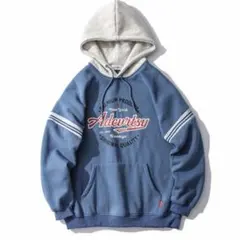 パーカー 「HOOK」アメカジロゴプリントパーカー メンズ レディースサイズXL