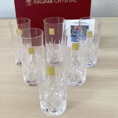 KAGAMI CRYSTAL カットクリスタルグラス 6個セット