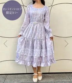 新品タグ付き♡axes femme♡SAKURAティアードOP♡限定 ラベンダー