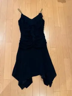 ブラックアシンメトリックドレス