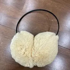 レディース　ベージュファー耳あて・イヤーマフ