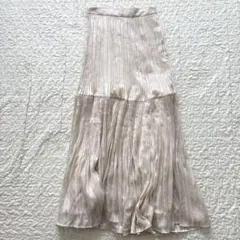 rienda プリーツスカート　ラメ