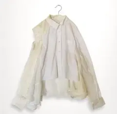sacai サカイ 異素材 変形 ブラウス シャツのサムネイル