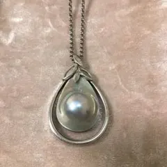 TASAKI タサキ マベパール シルバーロングネックレス SV925