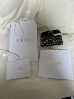 Dior ショップ袋セット ホワイト ブラック