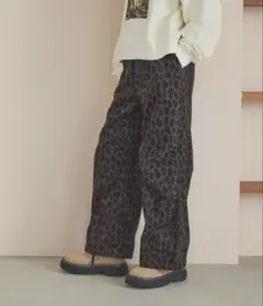niko and... プリントコーデュロイパンツ