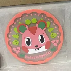 どうぶつの森 クリアラバーコースター　アップル　ガチャ