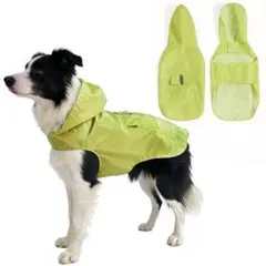 【新品】犬用レインコート 防風フード付き 反射材付 カッパ ペット服 Sサイズ