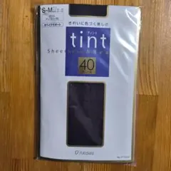 レディース tint 40デニール タイツ S-M ディープパープル