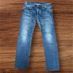 30/ライトブルー ストレートデニム