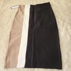 【新品タグ付】配色❤タイトスカート