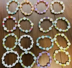 超激レア 大人気 ❶❻点 プリンセス カラフルビーズブレスレット キッズ