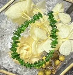 めちゃくちゃ綺麗！　クロムダイオプサイド　さざれ(約10㎝)