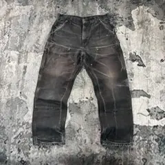 USA製 34×32 Carhartt 人気カラー 極上フェード 超ボロ 一点物