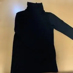 美品　キッズ　160 黒　ヒートテック　タートルネックT