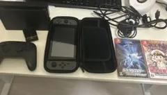 【大容量パック】Nintendo Switch 本体グレー+付属品+カセット