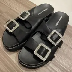 s*。様 Odette e Odile ビジュー付きサンダル ブラック 23~2