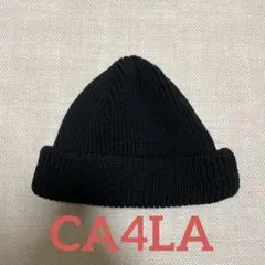 [極美品]CA4LA カシラ ニットキャップ beanie ニット帽 black