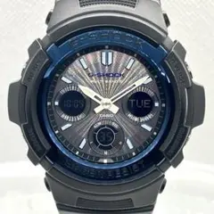 ☆タフソーラー☆ 稼動品 電波AWG-M100A-1A G-SHOCK 黒 青