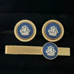 【良品】ウェッジウッド　ネクタイピン　カフスセット　0815003
