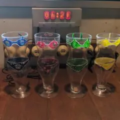 昭和レトロ 珍品 ビキニガール ビアグラス 4客セット 立体造形