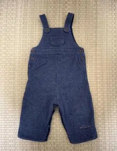 familiar オーバーオール 80cm 裏起毛 サロペット ベビー 秋冬