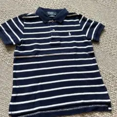 Polo by Ralph Lauren ポロシャツ 2T ネイビー/ストライプ