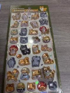 クーリア正規品　ボンボンドロップシール　和柄　柴犬　芝犬　シバ犬
