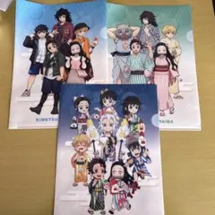 鬼滅の刃 オリジナルクリアファイル 3枚セット