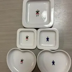 나카자와 스미코 인형 디자인 식기 5종 세트