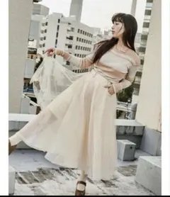 merry jenny ドッキングチュールスカート ホワイト