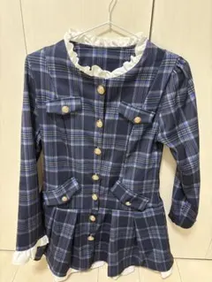 チェックワンピース