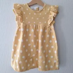 ZARA♡イエロー 水玉模様 ワンピース