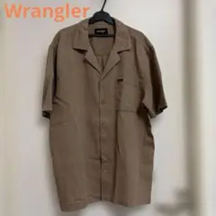 Wrangler 半袖シャツ ブラウン COOTON100% Ｌのサムネイル