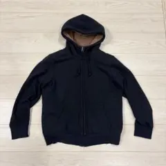 【早い者勝ち】Y2K UNIQLO ネイビー フリースフード付きパーカー