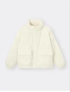 ヒートパデッドスタンドブルゾン　オフホワイト　S