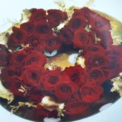 ノリタケ　薔薇絵皿