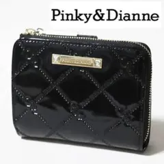 《ピンキー＆ダイアン》未使用 ポケット多数 エナメルレザー2つ折り財布