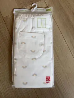 未開封UNIQLO キッズ7分丈レギンス 虹柄 100