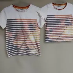 キッズ Tシャツ 2枚セット ヤシの木柄140㌢100㌢リンクコーデのサムネイル