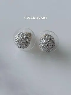 SWAROVSKI パヴェボール ピアス 両耳用